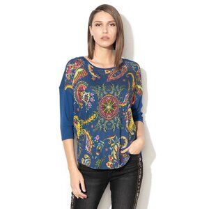 Desigual Multicolor Paisley Women's Blouse Measurements  PTP 24" LENGTH 25